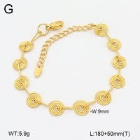 Pulsera de Cadena Gruesa Personalizada de Acero Inoxidable Chapada en Oro de Moda al por Mayor