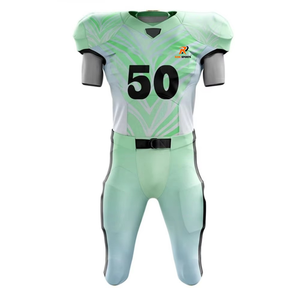 Uniforme de fútbol americano sublimado personalizado, 100% poliéster, mangas cortas, mejor fabricante, conjunto de fútbol americano - Product Image 1