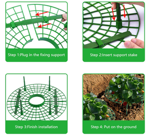 Supports pratiques pour fraises, treillis de jardinage vert, <span class=keywords><strong>support</strong></span> de plantes grimpantes, <span class=keywords><strong>support</strong></span> de fleurs de jardin - Product Image 4