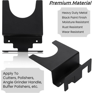 4-Piece Angle Grinder Wall Mount Bracket, 5-inch Angle Grinder Wall Mount, Polisher Storage Rack with Cord <b>Hook</b> - Product Image 4