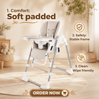 Chaise haute multifonctionnelle intelligente pour bébé, balancelle électrique et chaise de repas, structure stable, double plateau, sécurité renforcée