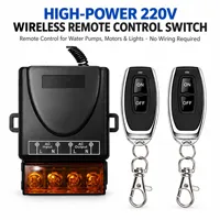 Télécommande sans fil 220V AC avec plusieurs modes de fonctionnement, fonction de temporisation pour pompe, moteur, lumière