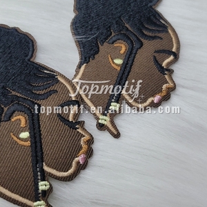 Lô hàng nhanh chóng giảm Thuế tùy chỉnh các bản vá lỗi Đen cô gái sắt trên các bản vá lỗi bán buôn - Product Image 3