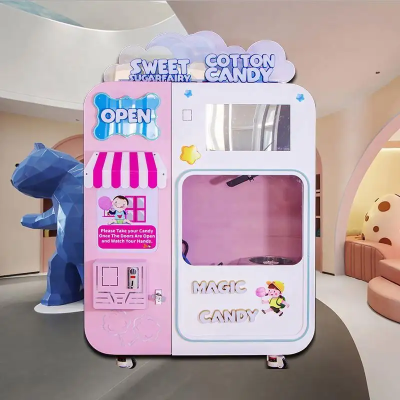 自動クリーニング高収量屋外作業かわいい大型砂糖綿菓子機