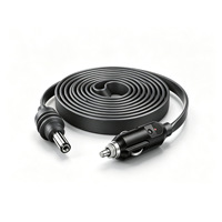 Câble allume-cigare plat étanche 3M 5M 10M 18AWG pour adaptateur de voiture Starlink Mini, câble d'alimentation DC plat, adaptateur de câble d'alimentation