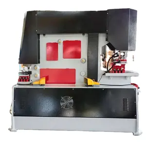 Q35Y type combined punching and shearing machine , punching cutting notching Hydraulic Iron Worker , Steel ironworker