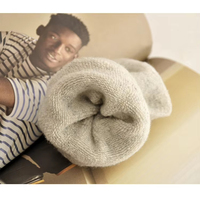 Logo personnalisé hiver épais chaud doux laine femmes cachemire confort chaussettes mode chaud cachemire couleur unie chaussettes femmes