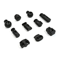 Fabricants prix en gros protection de l'environnement en plastique noir boucle réglable boulon de verrouillage de corde accessoires pour lanière