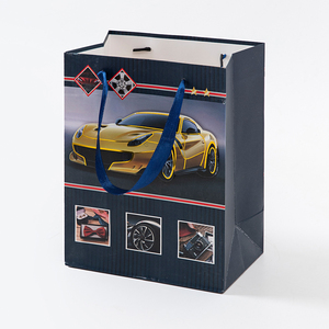 Dynamic Young Men's Gathering <strong>Toy</strong> Packaging-Red Racing Supercar Themed Gift <strong>Bags</strong> <strong>for</strong> Speed Themed <strong>Parties</strong> Brown Kraft Paper - Product Image 2