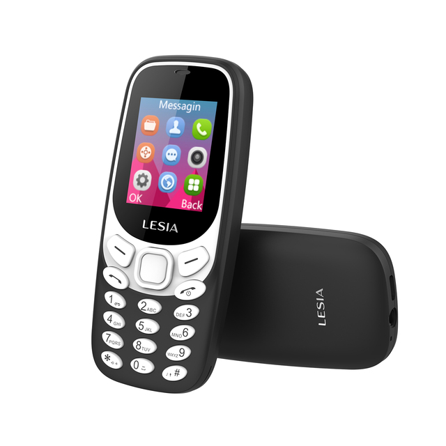 OEM ODM Factory Cell Phone Classic bar Mobile 2G GSM Telephone Design Lesia Feature Phone With 800mAh Battery
