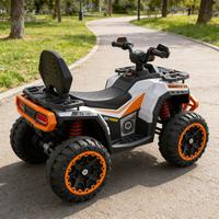 Quad électrique pour enfants 4x4 avec moteurs 390*4, batterie 12V 7Ah, télécommande 2.4G, lumières LED et musique