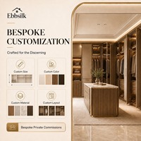 Armoire sur mesure en bois massif couleur crème française, avec rangement intégré, portes battantes pleine hauteur et commode pour chambre à coucher