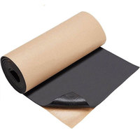 Rouleau de feuille d'isolation thermique en mousse de caoutchouc NBR PVC autocollante pour la climatisation et l'isolation thermique des systèmes HVAC