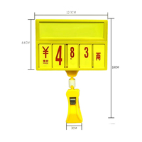 Clip Pop en plastique transparent, porte-étiquette, porte-étiquette de prix pour l'étagère de magasin de proximité, étiquette personnalisée