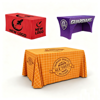 Nappe personnalisée imprimée en couleur, en polyester, pour extérieur, avec jupe de table, idéale pour salons professionnels et outil publicitaire pour la maison