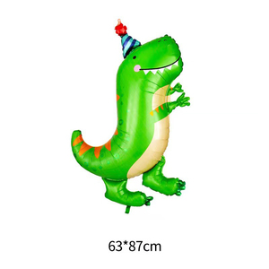 Lot de ballons en aluminium dinosaures pour fête d'anniversaire - Ballons géants dinosaures pour fête d'anniversaire - Product Image 3