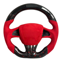 Volant de course en fibre de carbone LED modifié pour Infiniti Q50 Q50S QX50