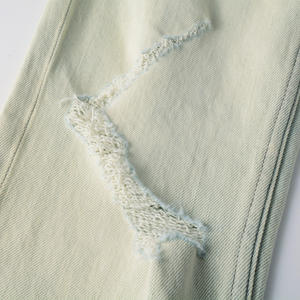 Custom Ripped Jeans <span class=keywords><strong>Calsa</strong></span> Jeans Homem Preto Animal Print Pantalones Mujer Unisex Jeans al por mayor - Product Image 4