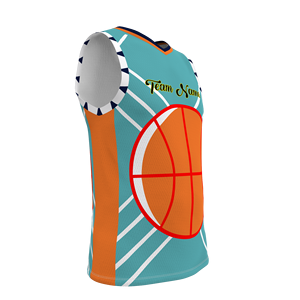 HIRBGOD الكبار الرجال جيرسي كرة السلة مع بلا أكمام تخصيص عدد اسم الفريق سترة كرة السلة الملونة - Product Image 2