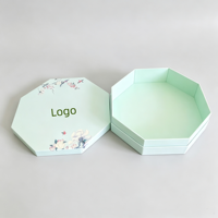 Maßgefertigte Achteckige Geschenkbox Kraftpapier Starre Kartonbox mit Deckel und Boden Wasserdicht für Lebensmittel Süßigkeiten Schokolade Halloween Weihnachten OEM ODM Logo
