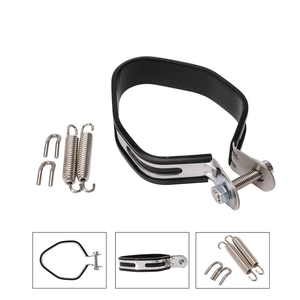 Abrazadera/Soporte de Montaje para Escape de Motocicleta (para escapes hexagonales AR/SC) – Abrazadera de Acero Inoxidable y Fibra de Carbono - Product Image 4