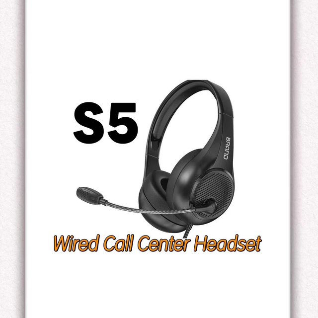 2026 Cheap Price Clear Sound Wired Call Center Headset for Office Use  Customer Service Center Headphones  with Mic Siberia S5