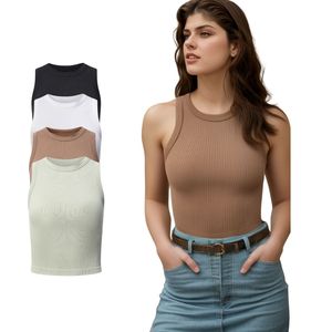 Ärmelloses geripptes Tanktop, nahtloses Damen-<span class=keywords><strong>Camisole</strong></span> - Product Image 1