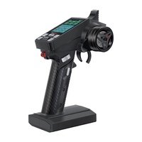 HOTRC CT-8A 2.4G 8CH FHSS Sistem Radio Transmitter Layar Warna Remote Control untuk Mobil RC Tank Penerima F-08A Terbuat dari Plastik