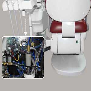 وحدة كرسي طب الأسنان الكهربائي الاحترافي - مجموعة كاملة - معدات طب الأسنان متعددة الوظائف بتصميم هجين من المعدن والبلاستيك - Product Image 4