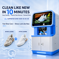 Machine de nettoyage de chaussures UPUS AI, lavage à la vapeur, nettoyage à sec, technologie de désinfection par lumière UV, distributeur automatique de lavage de chaussures