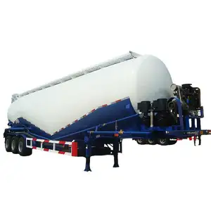 Tri Axles 30cbm 60tons Dry Bulk Pneumatic Cement Lime Silo Tank Trailer