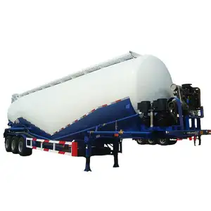 Tri Assen 30cbm 60Ton Droge Bulk Pneumatische Cement Kalk Silo Tank Trailer