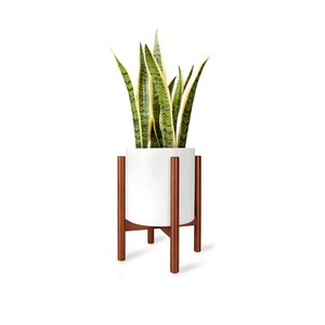 Soporte para Macetas de Madera Maciza, Diseño Minimalista de Hierro, Uso en Interiores del Hogar, Forma Circular, BH 5854 - Product Image 3