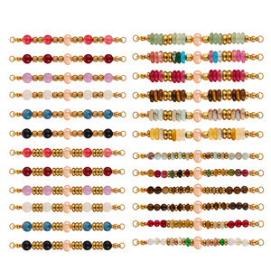 Conector de Barra con Cuentas Estilo Boho |   Colgante de Doble Ojo de Acero Inoxidable con Baño de Oro PVD de 18K y Gema Natural para Fabricación de Joyas - Product Image 1