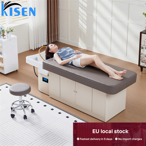 Table de lavage de cheveux Kisen Europe Warehouse avec spa, fumigation et circulation d'eau – Table de salon de qualité supérieure en promotion - Product Image 3