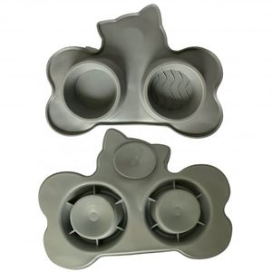 Tapis de repas pour animaux de compagnie en silicone antidérapant, sans BPA, de qualité alimentaire, facile à nettoyer, pour chiens et chats, pour une utilisation intérieure et extérieure à la maison - Product Image 1