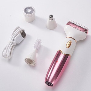 Épilateur électrique 4 en 1 Bikini Sourcils Nez Femme Dame Épilation du visage Épilation du corps Rasoir sans douleur pour femme Épilateur - Product Image 5