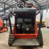 Chargeuse compacte sur chenilles HS03 avec tarière pour l'aménagement paysager résidentiel dans les espaces étroits CE