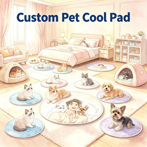 Tapis rafraîchissant en gel pour animaux de compagnie de 3 cm d'épaisseur, tapis de glace ferme et soutien-gorge pour chiens et chats, tapis de sommeil auto-refroidissant et anti-affaissement pour la protection des articulations en été - Product Image 1