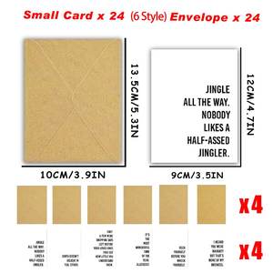 Biglietti di Auguri Natalizi Divertenti con Interno Vuoto per Messaggi Personalizzati, Set di Biglietti Festivi con Buste per Divertimento Natalizio - Product Image 3