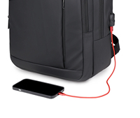 Tas Ransel Laptop Bisnis Pintar USB Multifungsi Tahan Air Kapasitas Besar yang Trendi