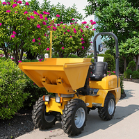 Heracles Mini-Dumper Truck 4WD 4x4 Farm Wheel Loader Front Loader Gear 1000kg Charge Utile 0.6m Capacité du godet pour l'agriculture