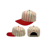 Casquette de baseball unisexe vintage à visière plate, 6 panneaux, en pur coton, réglable, professionnelle, pour sports de plein air, rayée, snapback personnalisable
