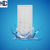 Système de porte en bois WPC moderne résistant à l'eau pour cuisine, chambre, bureau, salle de bain, marque HC, vente en gros d'usine pour le commerce extérieur 2025