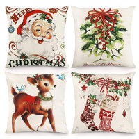 Fabrication chinoise, livraison rapide, impression numérique personnalisée, housse de coussin décorative personnalisée, coussin de Noël personnalisé
