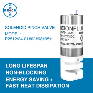 BEION Solenoid Pinch Van Phòng Thí Nghiệm Van Vi Chất Lỏng Kiểm Soát Van Kích Thước Nhỏ 3-Way P25T12/24VDC 0-20PSI - Product Image 2