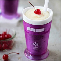 250ML Smoothie Slush Shake Maker Beker IJsvormpjes Vriespopsicle Lepel Maker Fruitsap Bevroren Zomer Waterfles