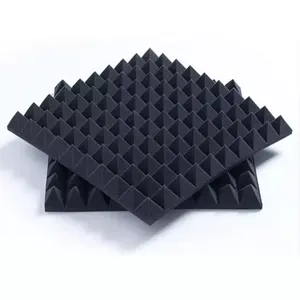 Hete Verkoop Brandwerende Piramide Akoestische Panelen Geluidsabsorberende Schuim Polyester Akoestisch Paneel Geluiddicht Akoestisch Schuim