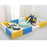 Ensemble d'équipements de jeu en bois écologiques et doux pour enfants, piscines à balles neutres intérieures/extérieures, manèges de parc d'attractions, utilisation scolaire et domestique
