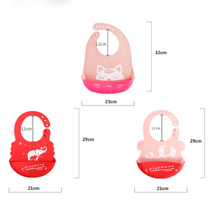 Bavoirs pour bébés en silicone sans BPA avec logo personnalisé Fermeture à bouton imprimé animal mignon arc-en-ciel Service OEM à faible quantité minimale de commande pour les tout-petits - Product Image 2
